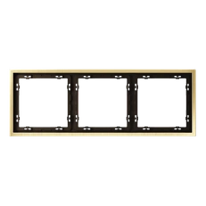 Изображение Рамка металлическая VOLTUM S70 Metal на 3 поста (латунь)